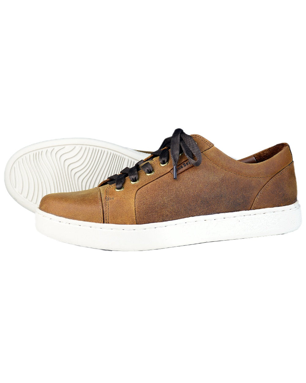 Sand Coloured Orca Bay Mens Kensington Shoes on white background