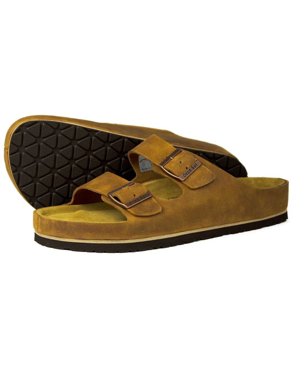Sand coloured Orca Bay Mens Saba Sandals on white background