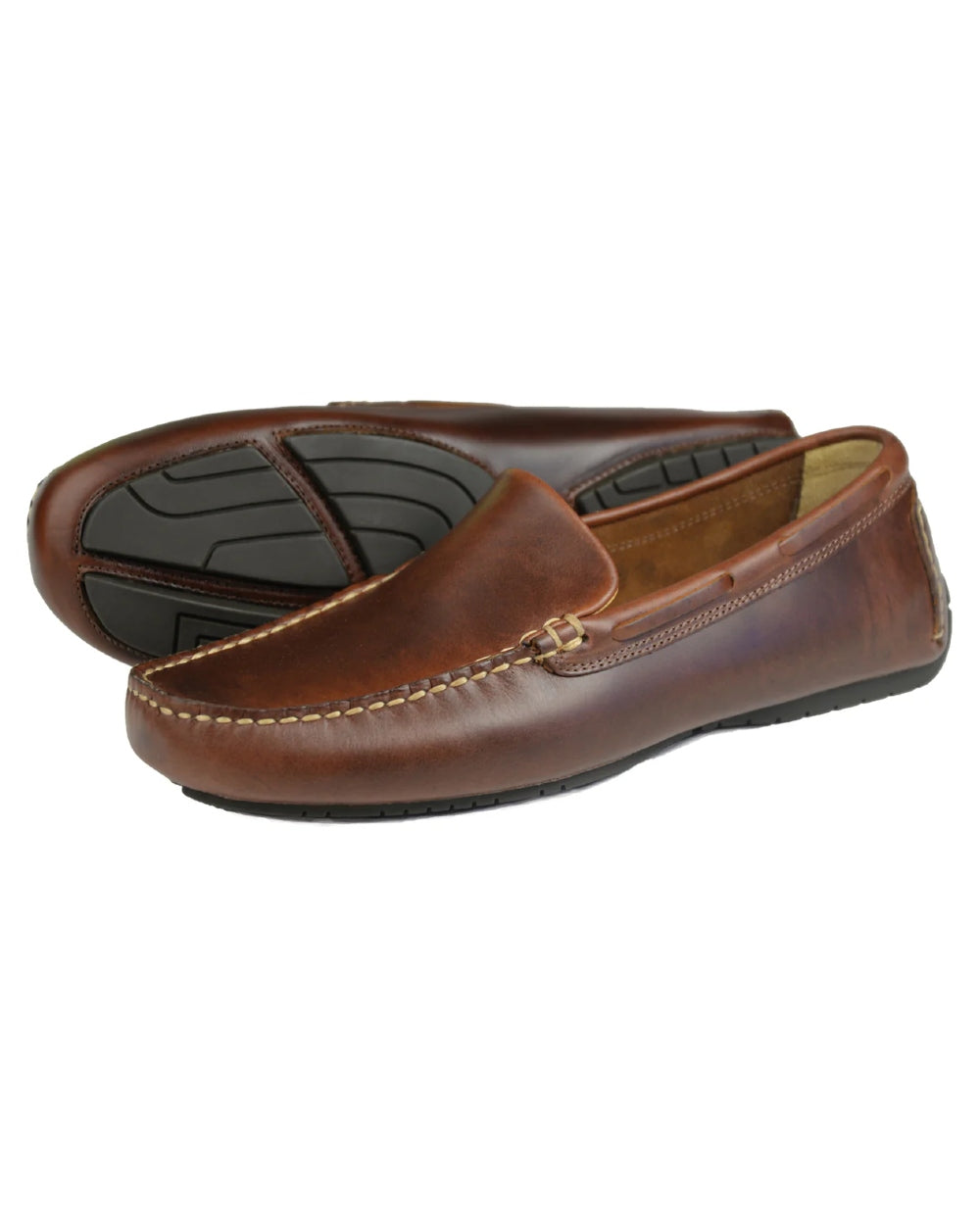 Elk Coloured Orca Bay Mens Silverstone Loafers on white background