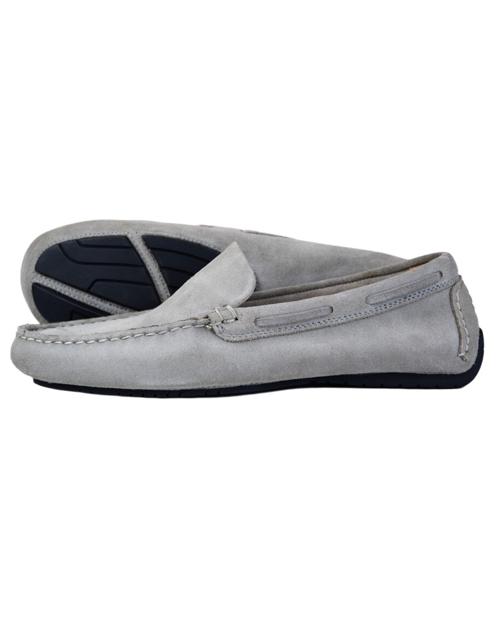 Grey Coloured Orca Bay Mens Silverstone Loafers on white background