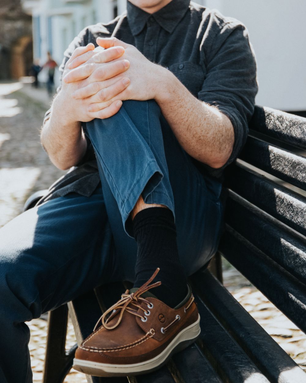 Russet Coloured Orca Bay Mens Squamish Shoes on outdoor background