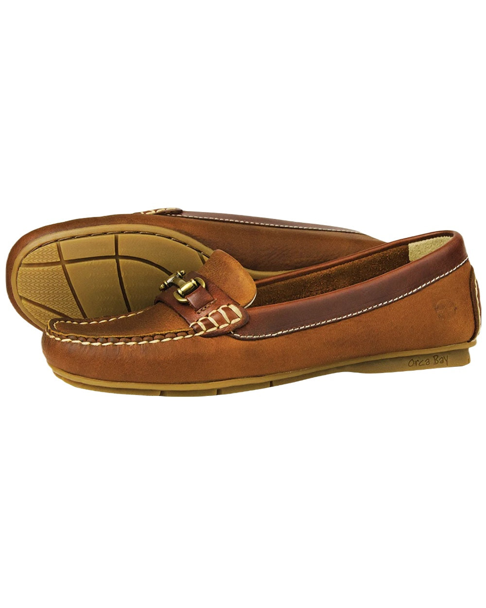 Havana Coloured Orca Bay Verona Womens Loafers On A White Background