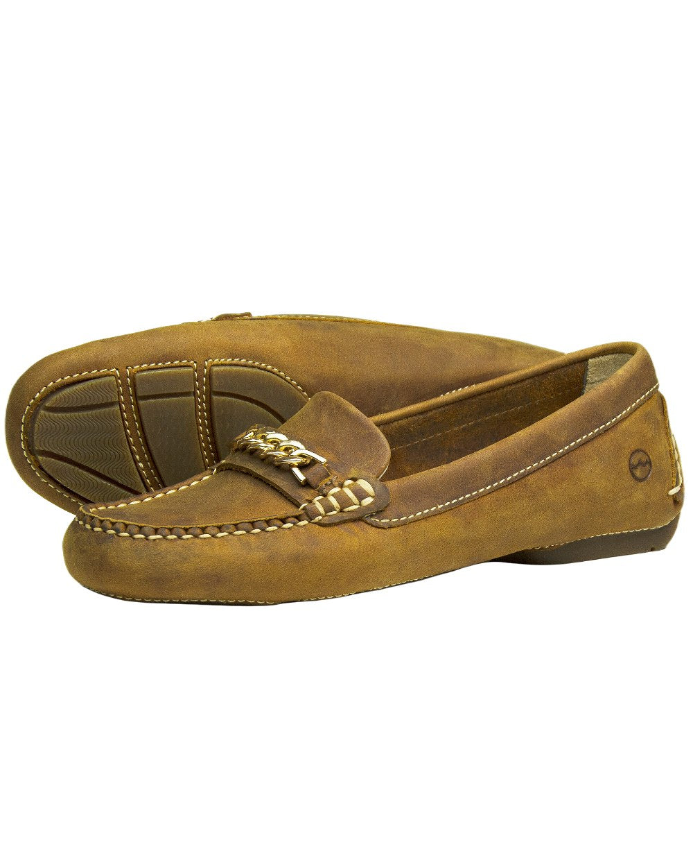 Sand Coloured Orca Bay Womens Badminton Loafers on white background
