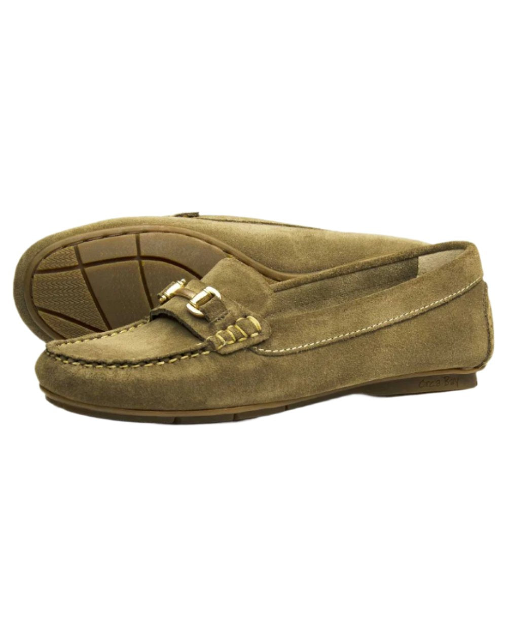 Mushroom Coloured Orca Bay Womens Cheltenham Loafers on white background