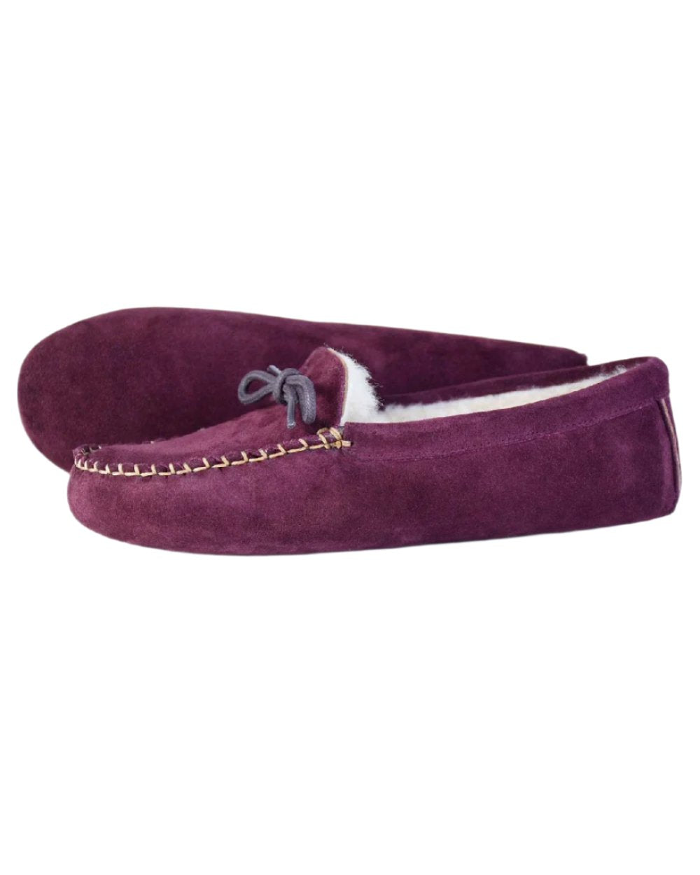 Burgundy Coloured Orca Bay Womens Cocopah Slippers on white background