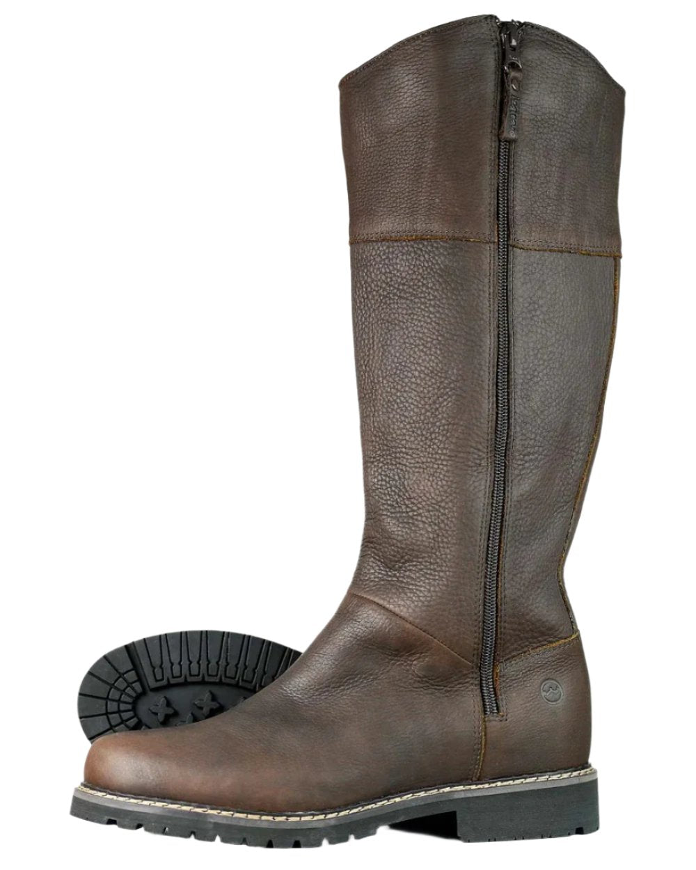 Dark Brown Coloured Orca Bay Womens Iona Country Boots on white background