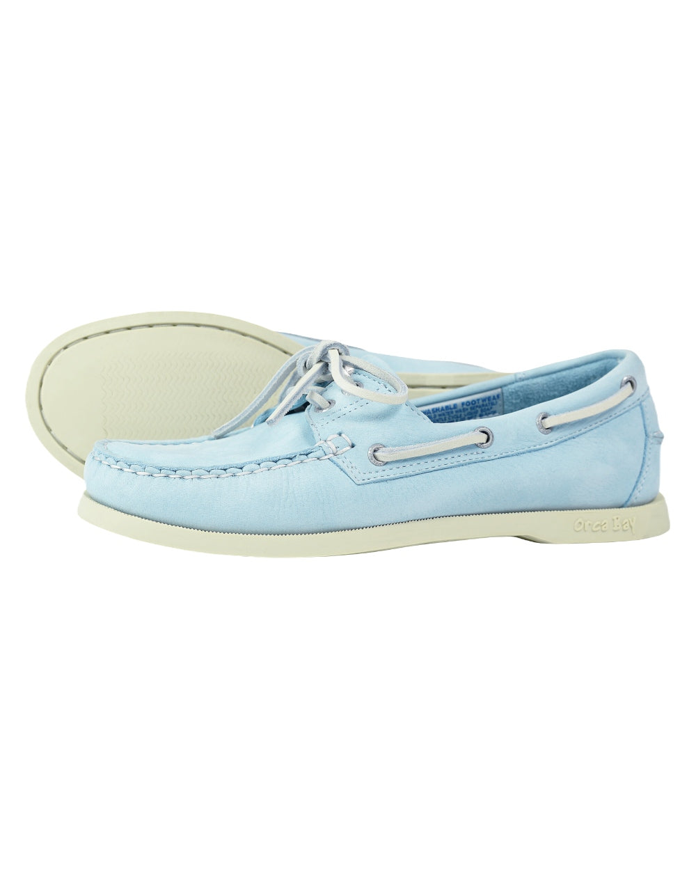 Ice coloured Orca Bay Womens Sandusky Deck Shoes on white background