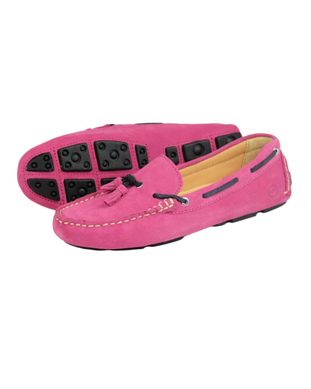 Pink Navy coloured Orca Bay Womens Sicily Premium Loafters on white bacground