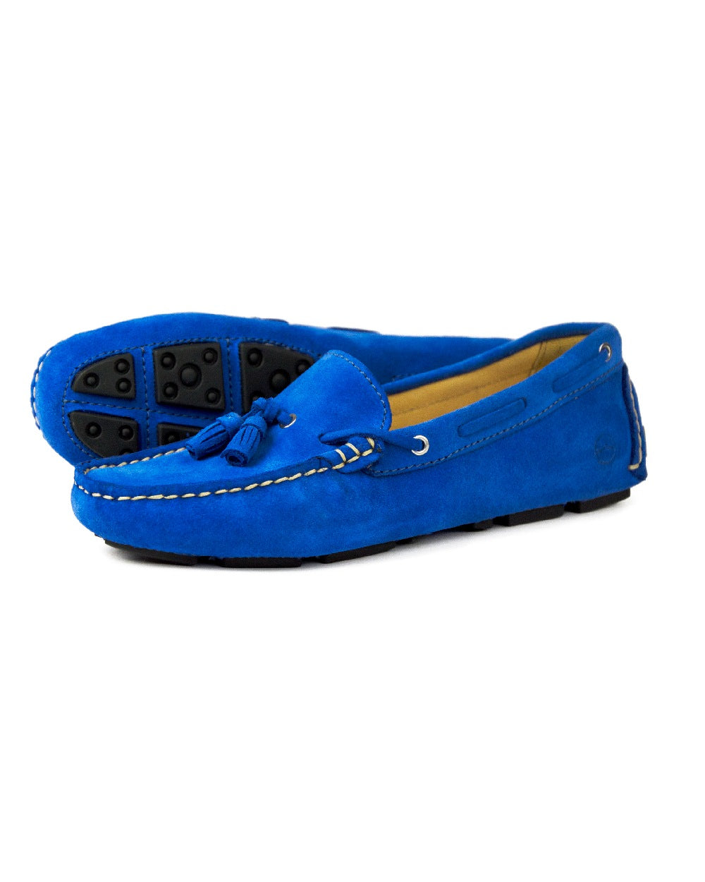 Royal Blue Navy coloured Orca Bay Womens Sicily Premium Loafters on white bacground