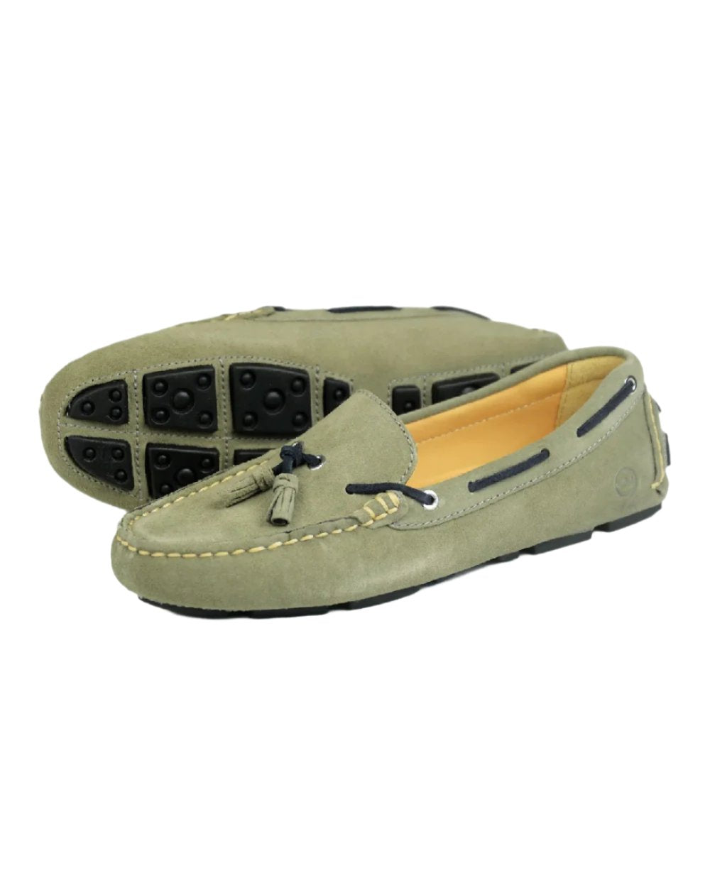 Sage Navy coloured Orca Bay Womens Sicily Premium Loafters on white bacground
