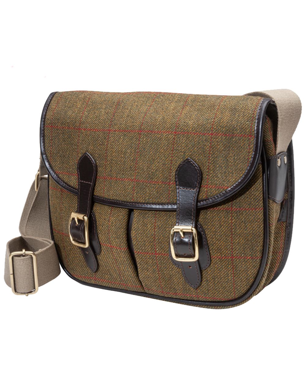 Parker-Hale Hambledon Tweed Messenger Carryall Bag on white background