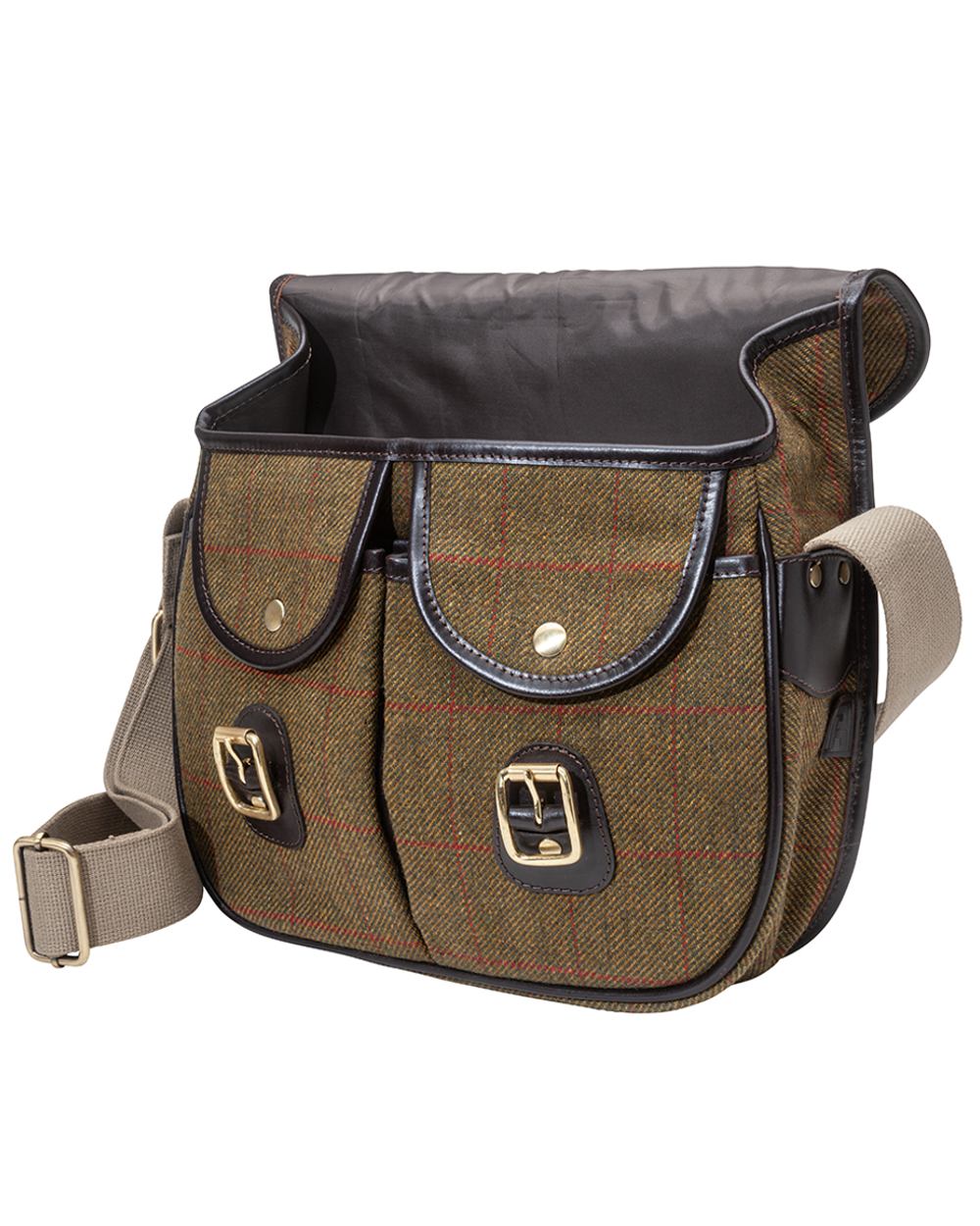 Parker-Hale Hambledon Tweed Messenger Carryall Bag on white background