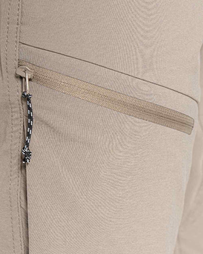 Pebble Coloured Craghoppers Mens NosiLife Pro Active Trousers On A White Background 