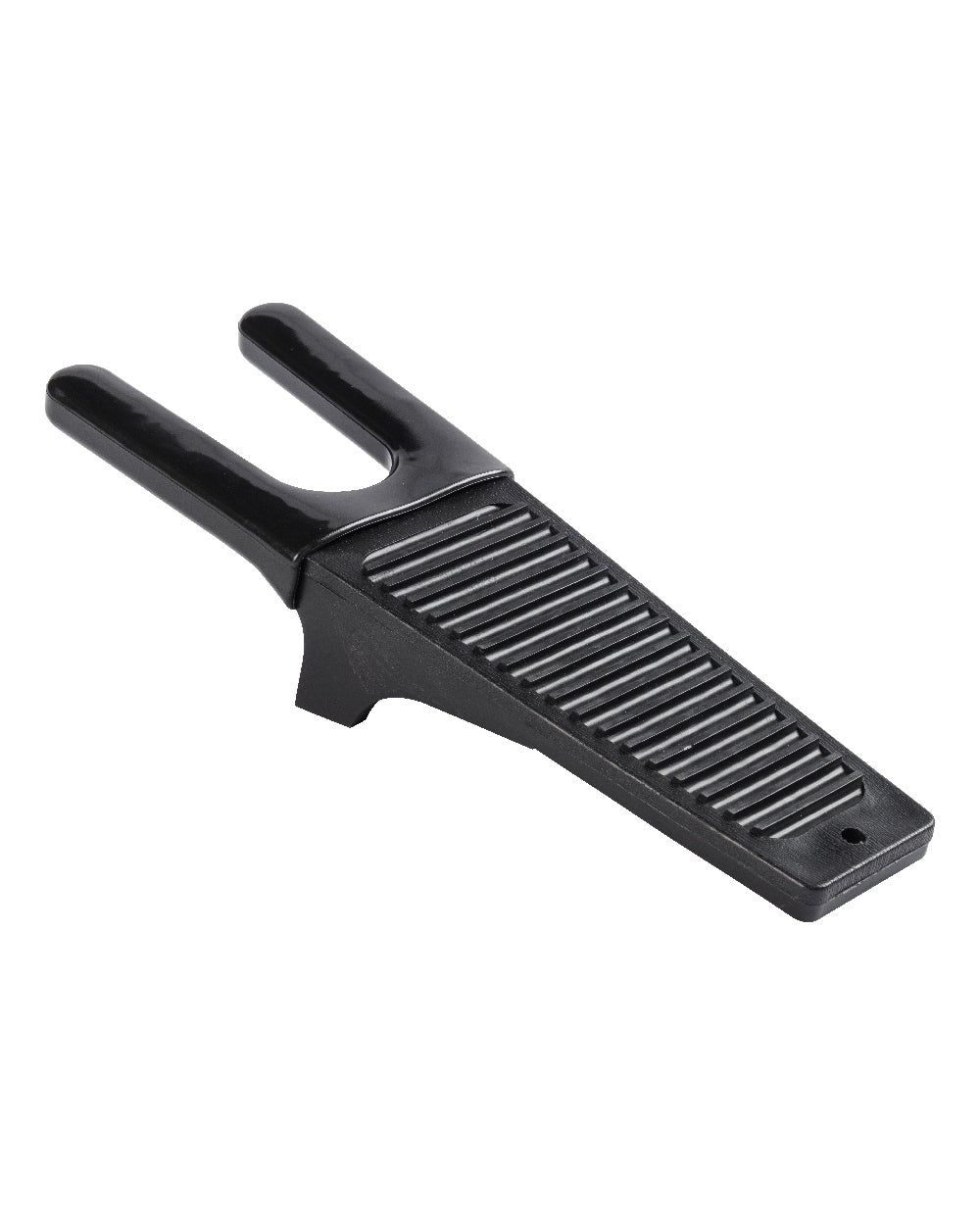 Black coloured Percussion Boot Jack on white background