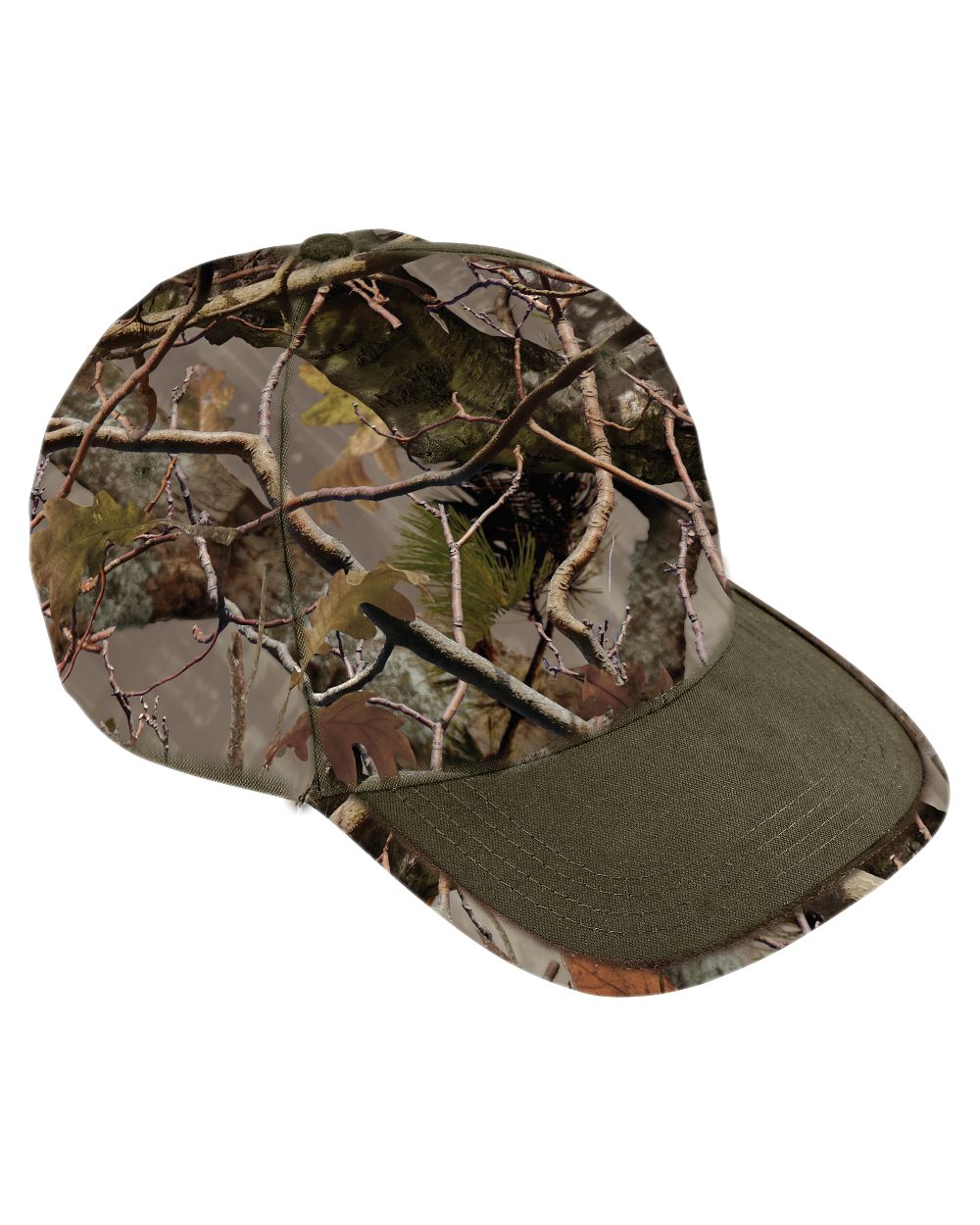 Forest Evo coloured Percussion Ghostcamo Baseball Cap on white background