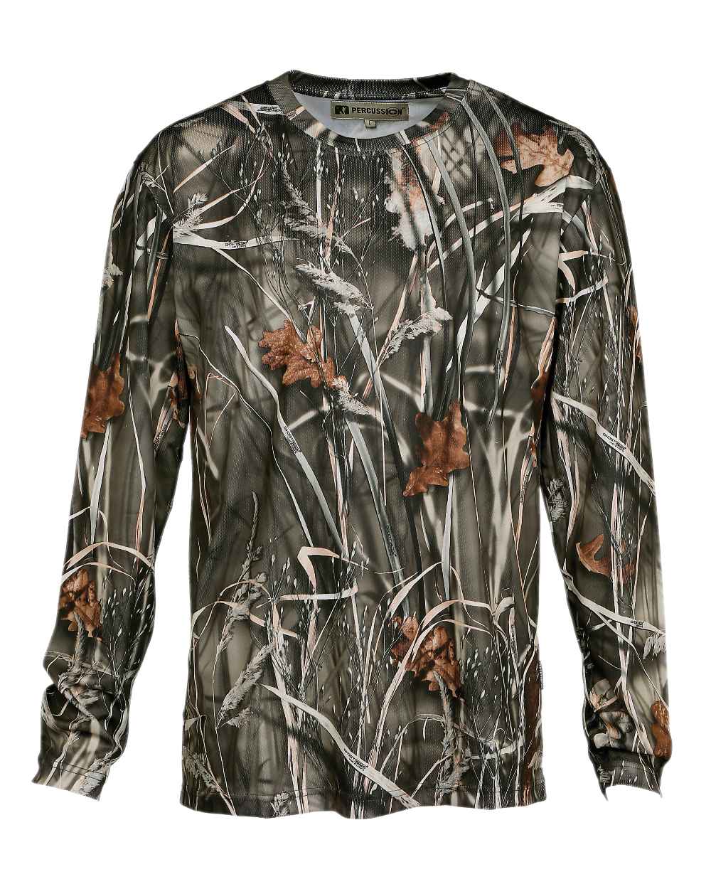 Ghostcamo Wet coloured Percussion Ghostcamo Long Sleeve T-Shirt on white background