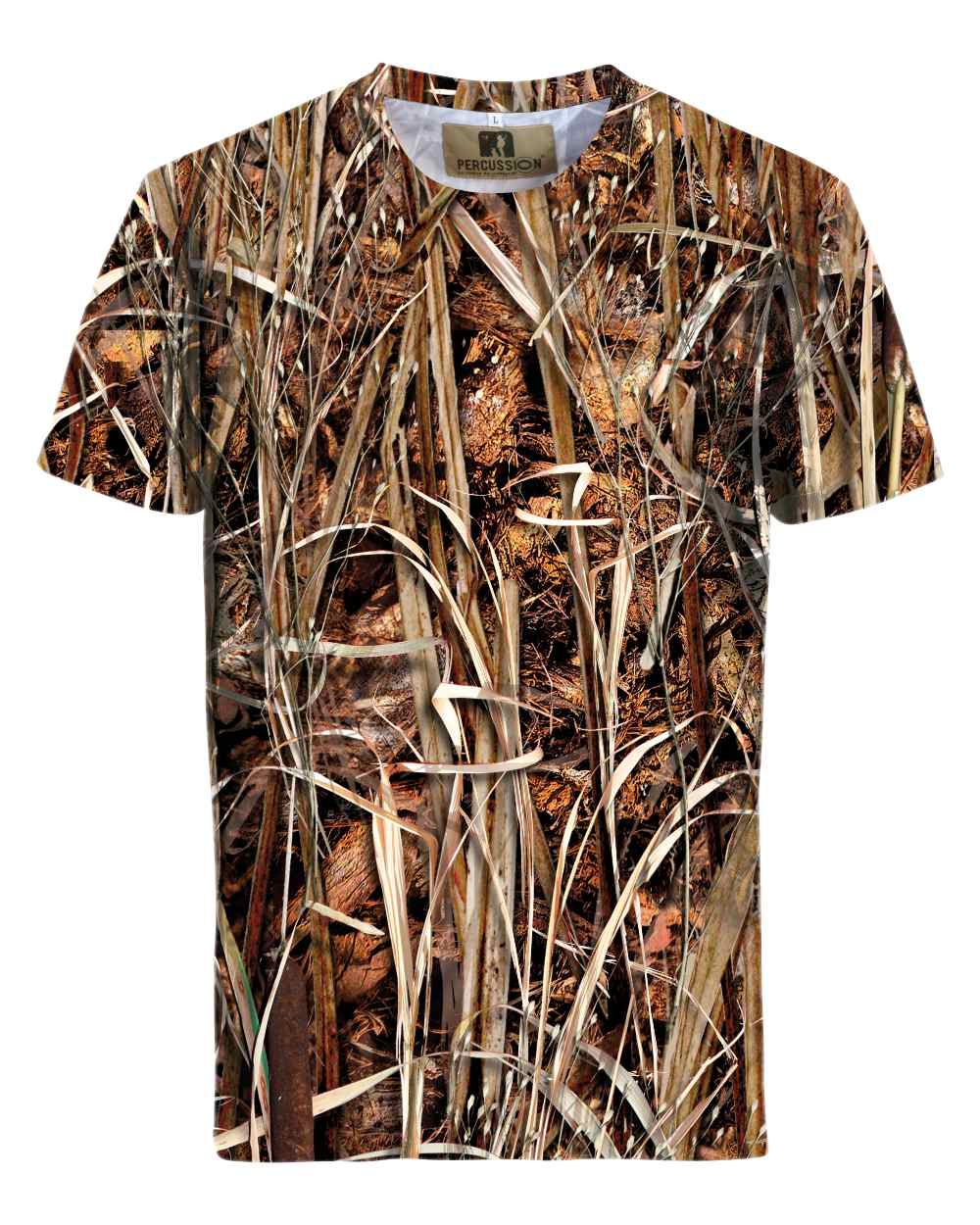 Camo Wet coloured Percussion Ghostcamo T-Shirt on white background