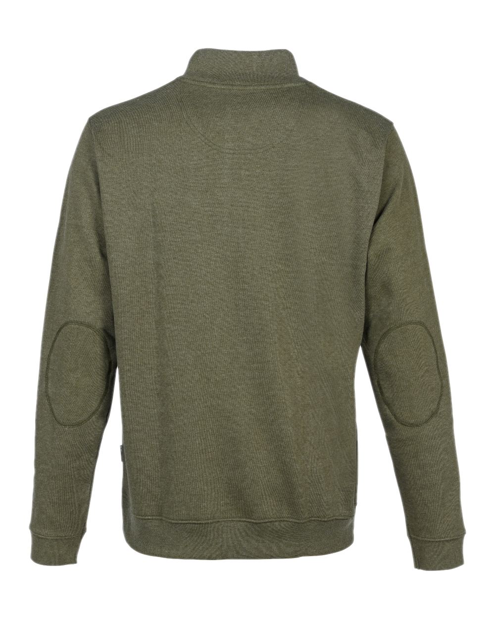 Khaki coloured Percussion High Neck Sweatshirt on white background