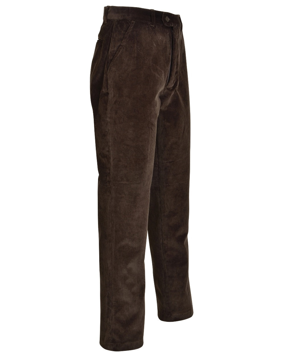 Brown coloured Percussion Idaho Country Corduroy Trousers on white background