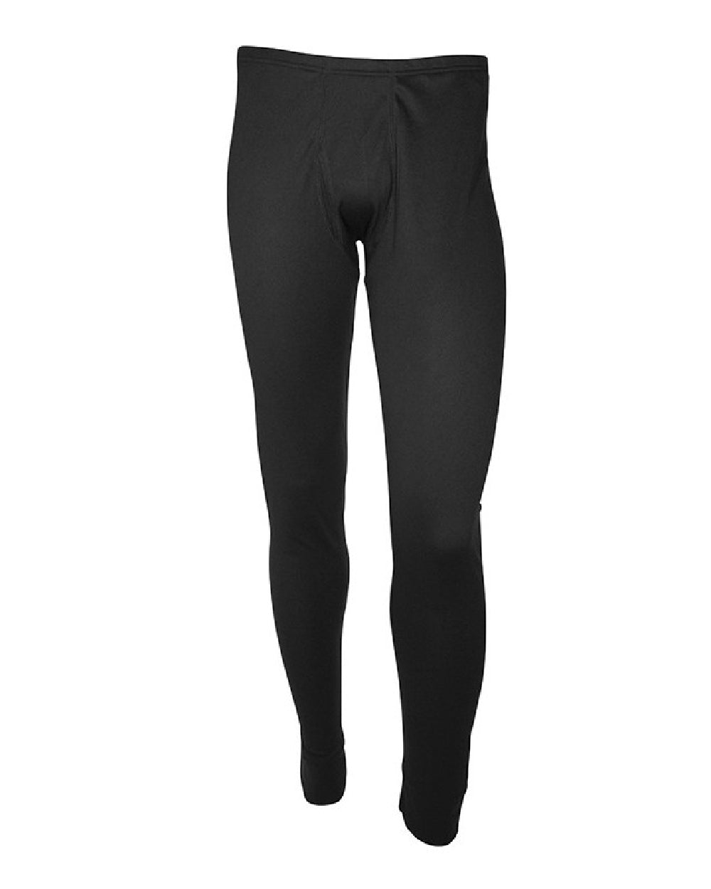 Black coloured Percussion Megadry Long Johns on white background