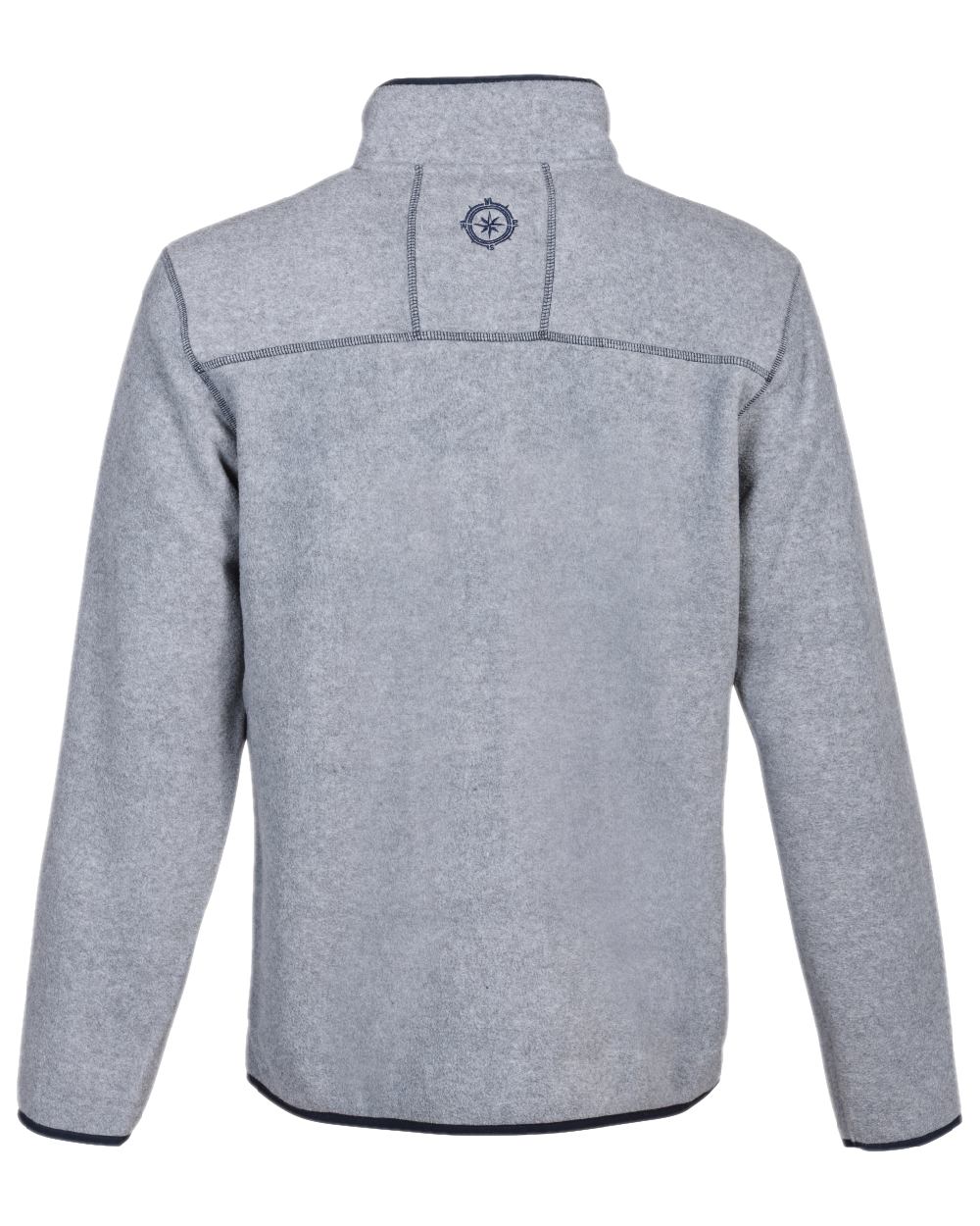 Heather Gray Coloured Percussion Mens Grand Voile Fleece Jacket on white background