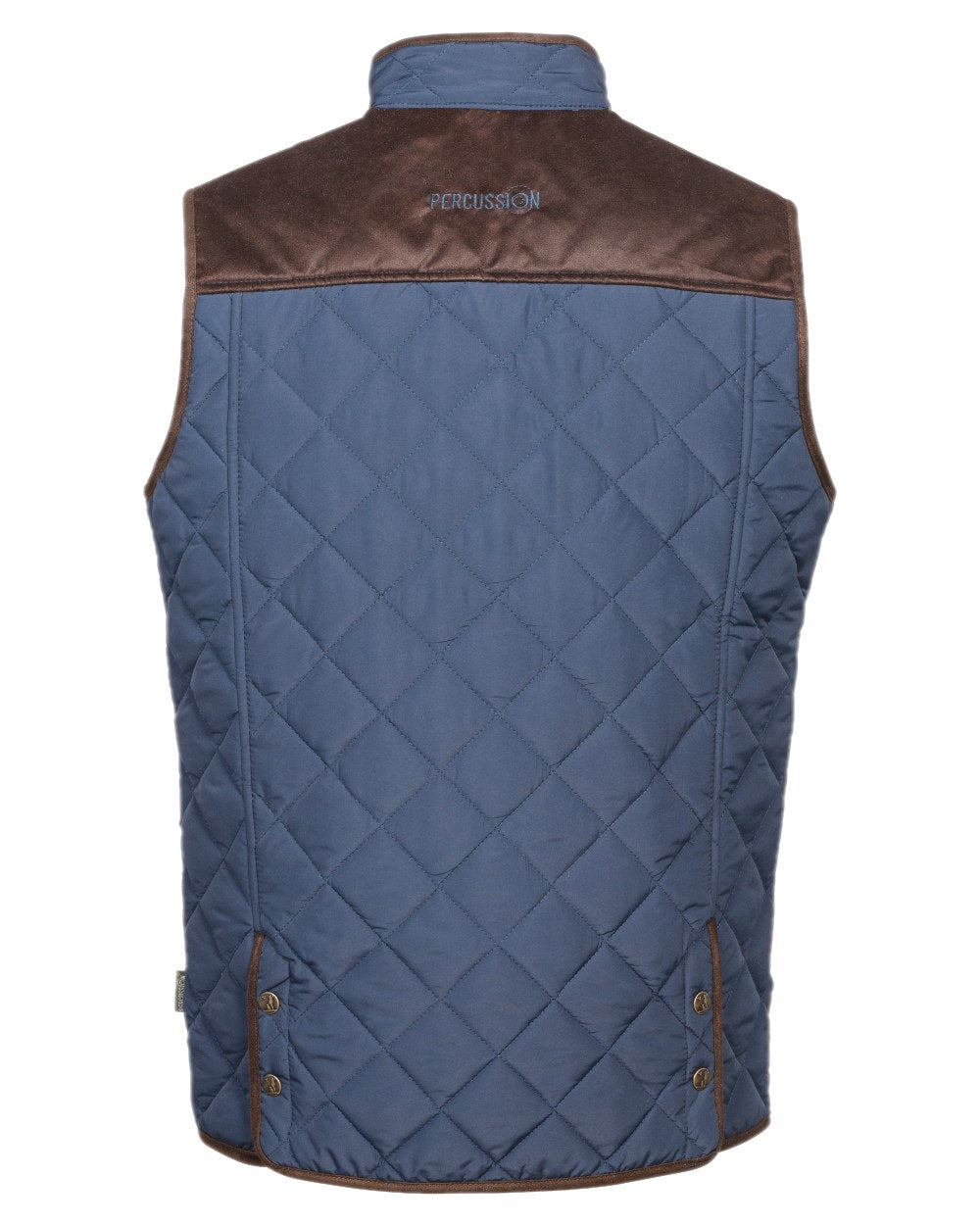 Blue Coloured Percussion Mens Stalion Gilet on white background