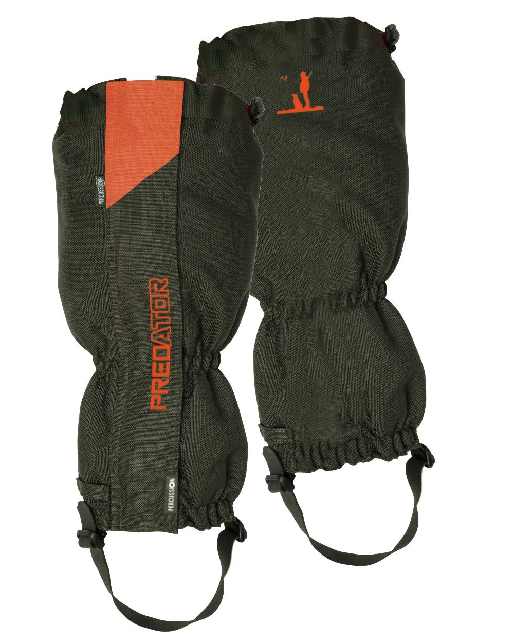 Khaki coloured Percussion Predator R2 Hunting Gaiters on white background