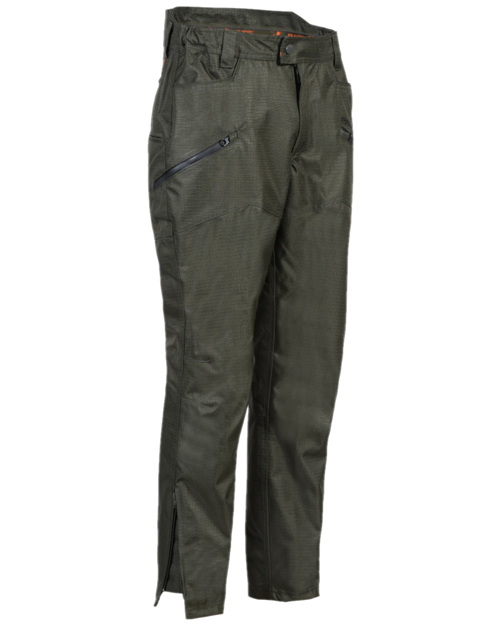 Khaki Coloured Percussion Predator R2 Trousers on white background