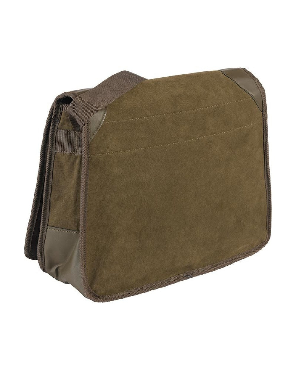 Khaki coloured Percussion Rambouillet Game Bag on white background