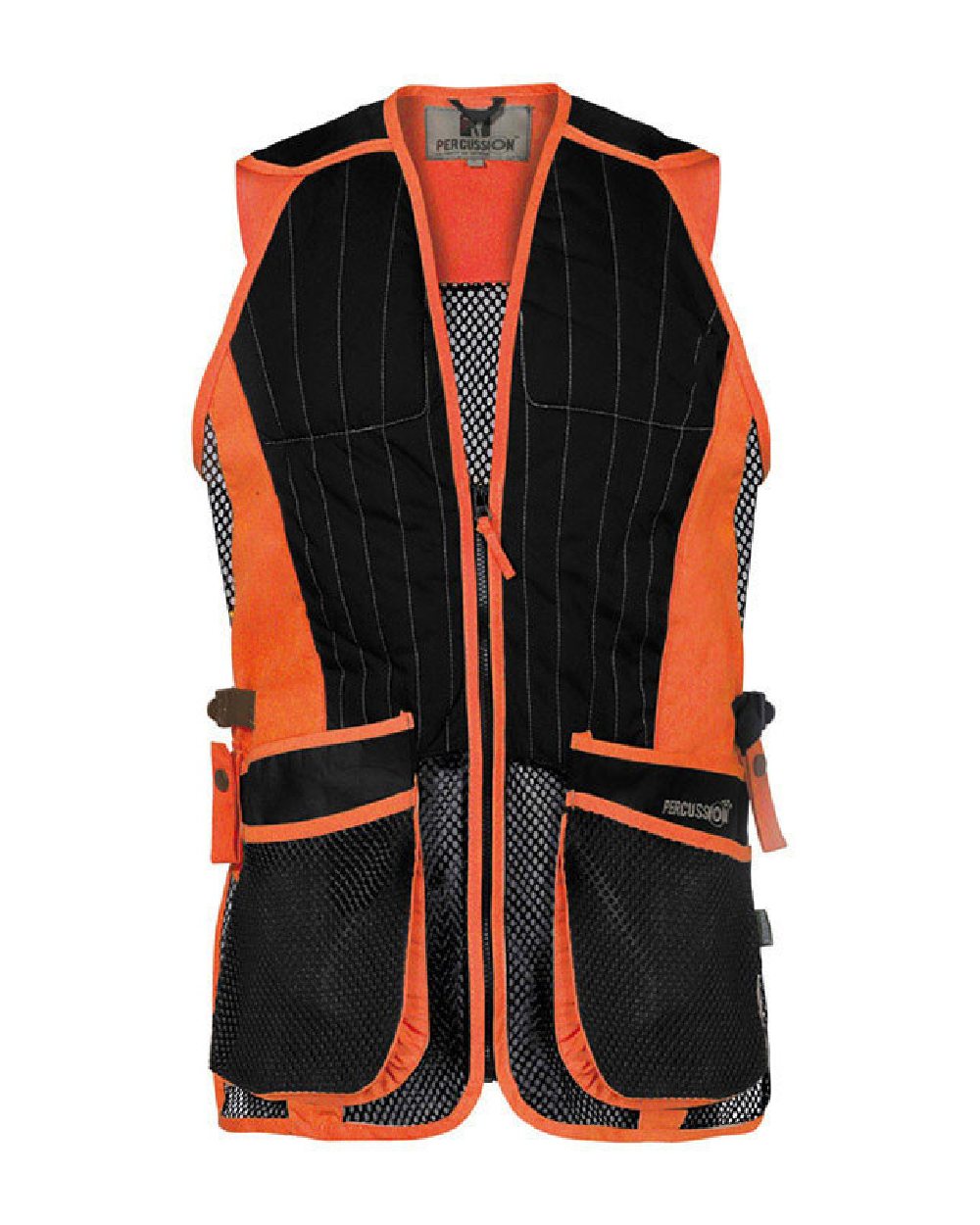 Percussion Skeet Vest in Black/Orange 