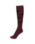 Pikeur Checked Knee Socks in Mulberry #colour_mulberry