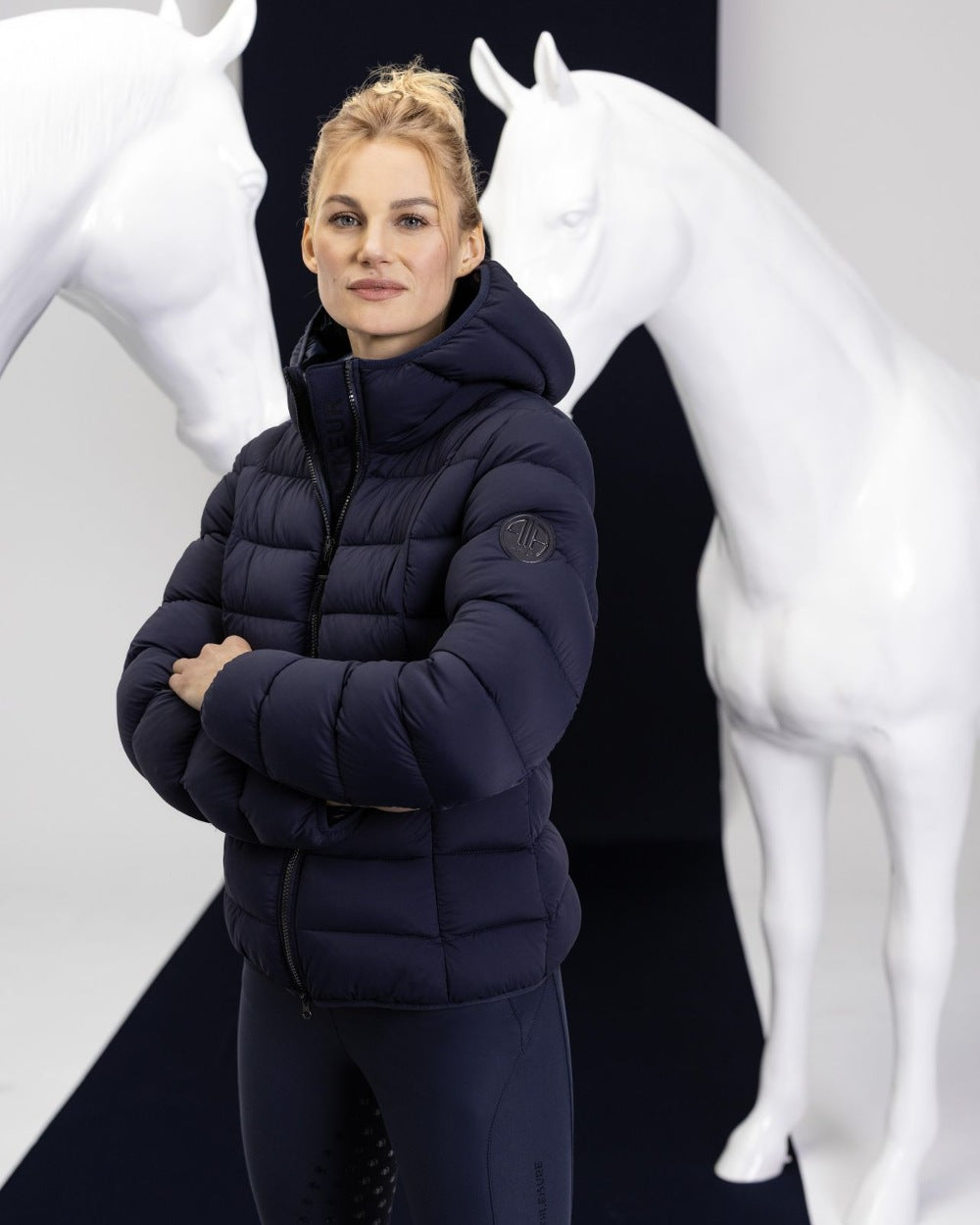 Pikeur Quilted Jacket in Night Blue 