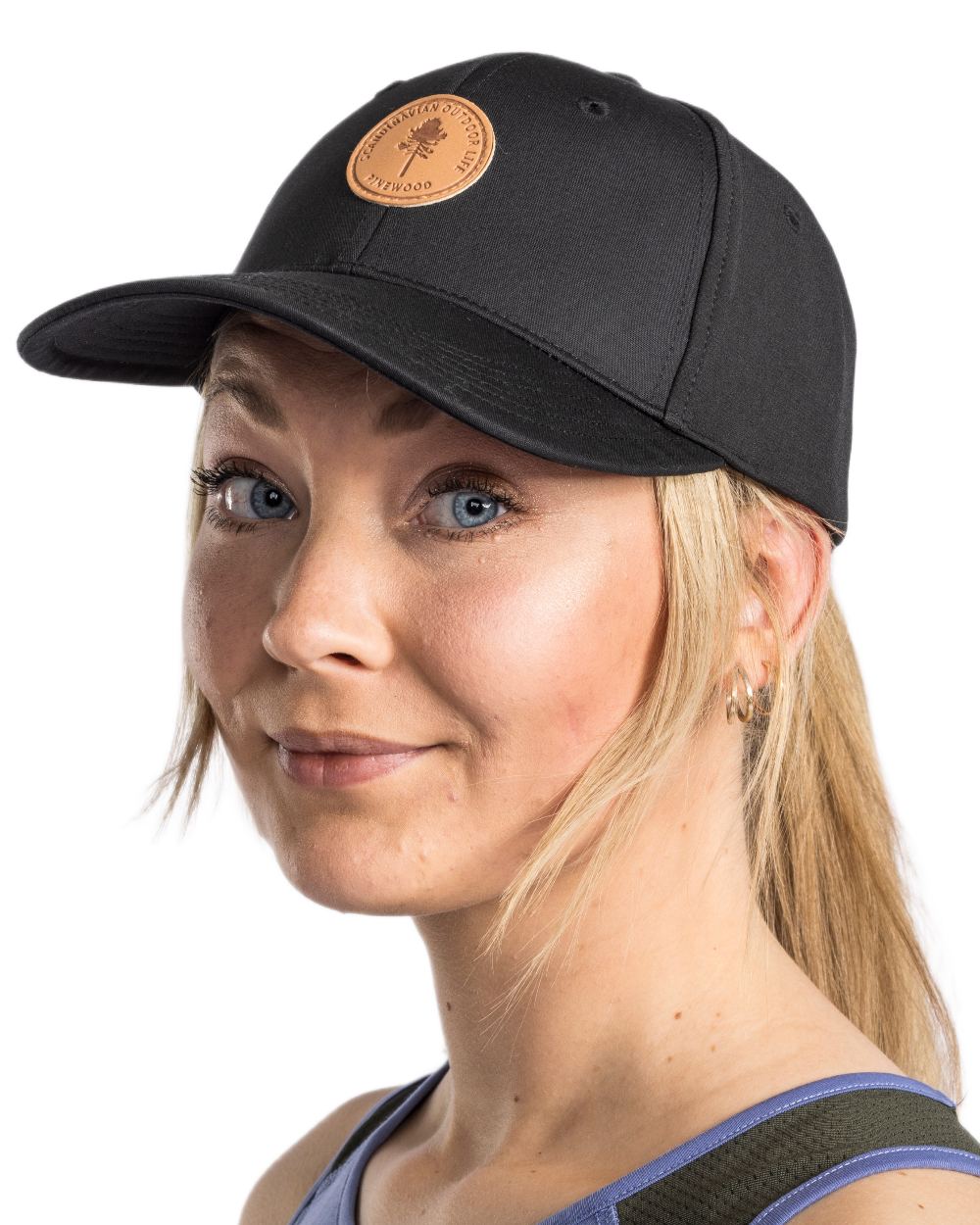 Black Coloured Pinewood Finnveden Hybrid Cap on white background