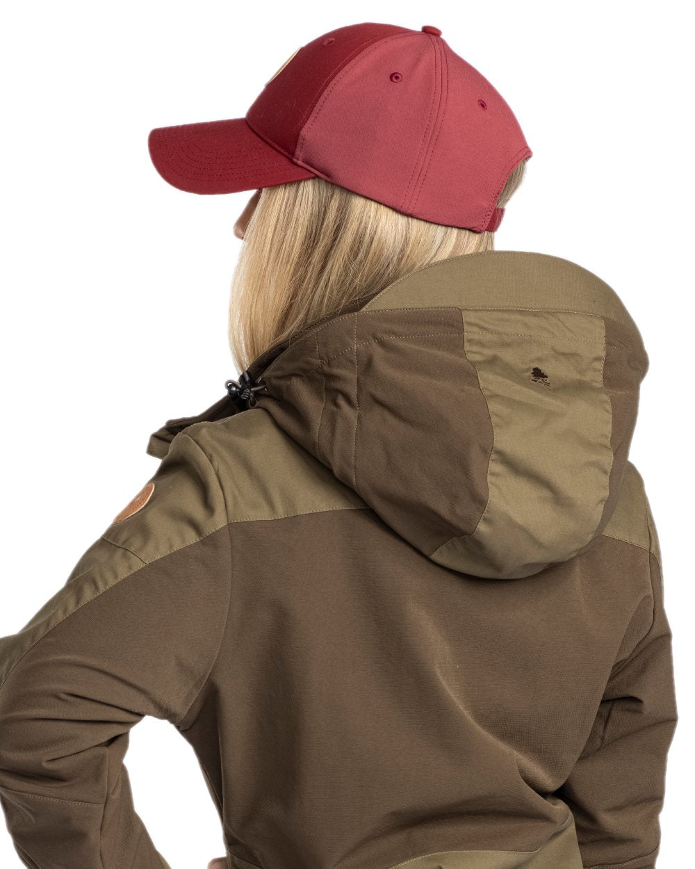 Dark Tomato Dark Red Coloured Pinewood Finnveden Hybrid Cap on white background