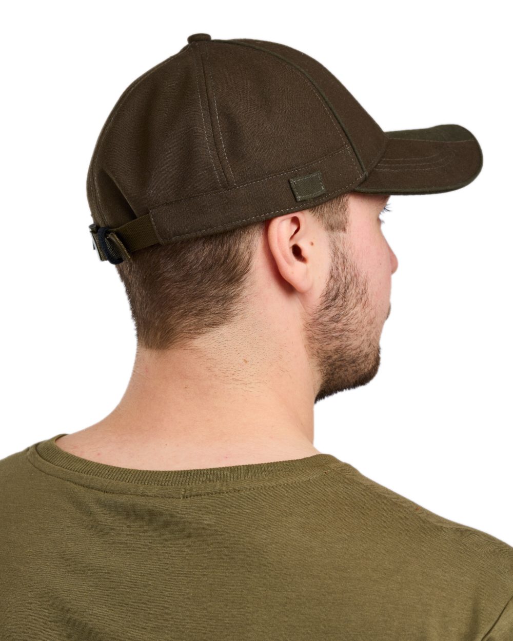 Suede Brown Mossgreen Coloured Pinewood Furudal Hunters Waterproof Cap on white background