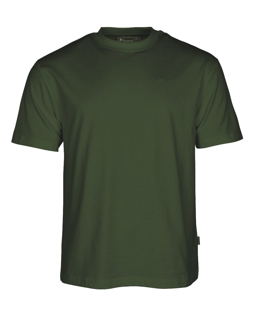 White Pine Burned Orange Coloured Pinewood Mens 3-Pack T-Shirt on white background