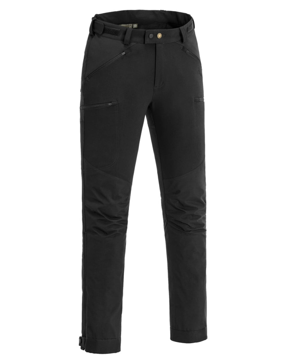 Black Coloured Pinewood Mens Abisko Brenton Trousers on white background