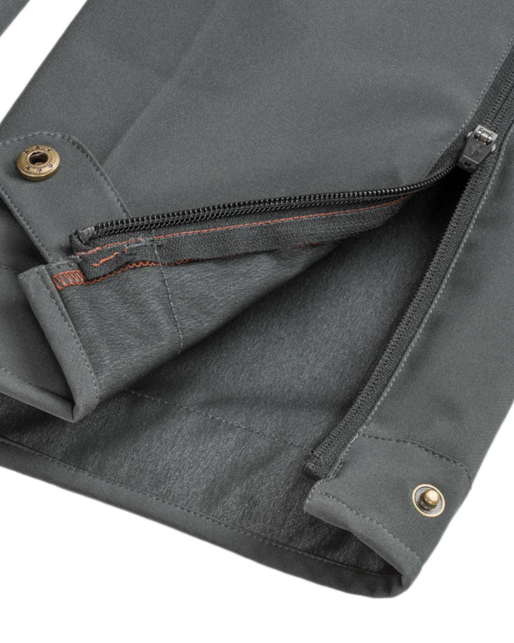 Terracotta Dark Anthracite Coloured Pinewood Mens Abisko Brenton Trousers on white background