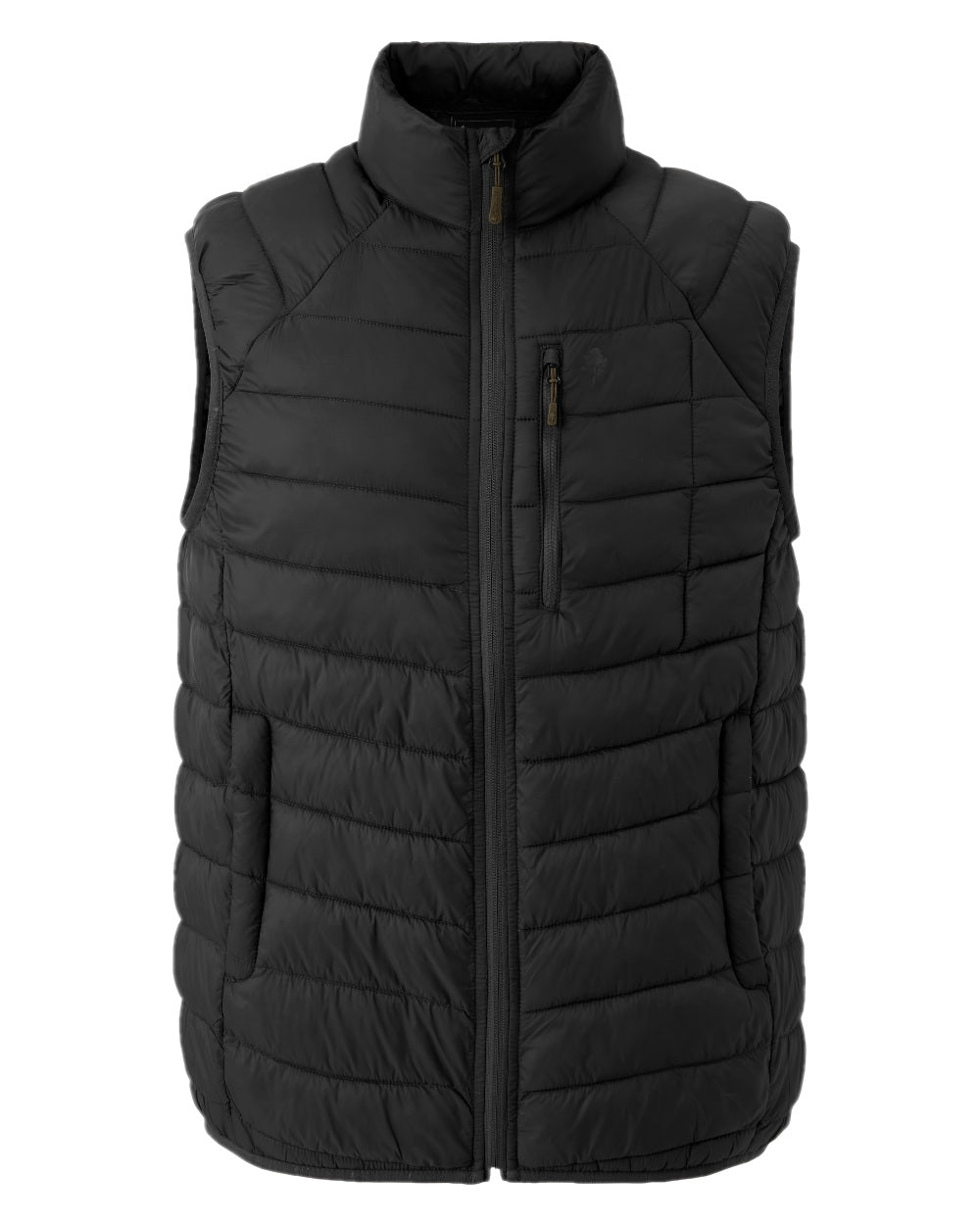Black Coloured Pinewood Mens Abisko Insulation Vest on white background