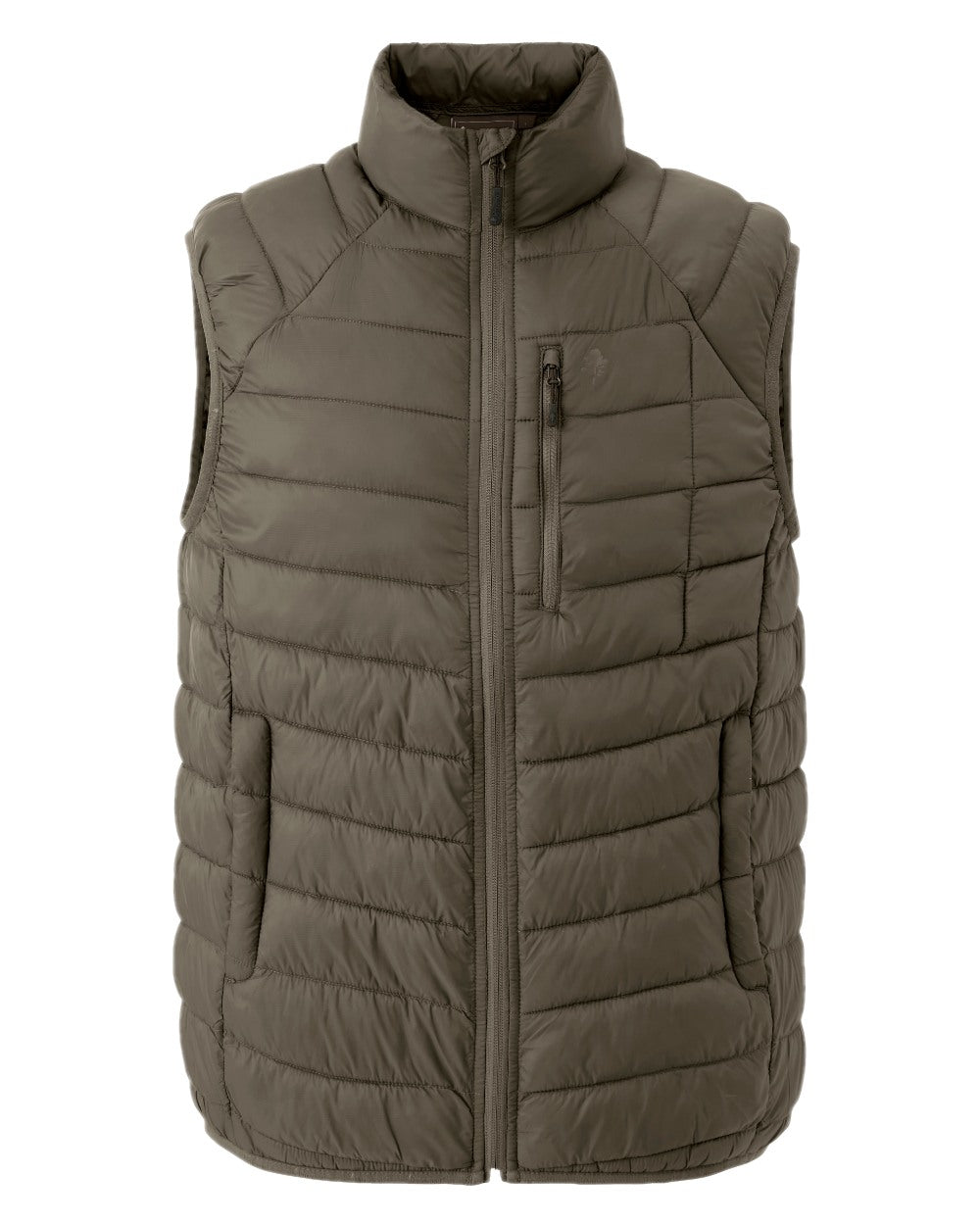 Clover Green Coloured Pinewood Mens Abisko Insulation Vest on white background