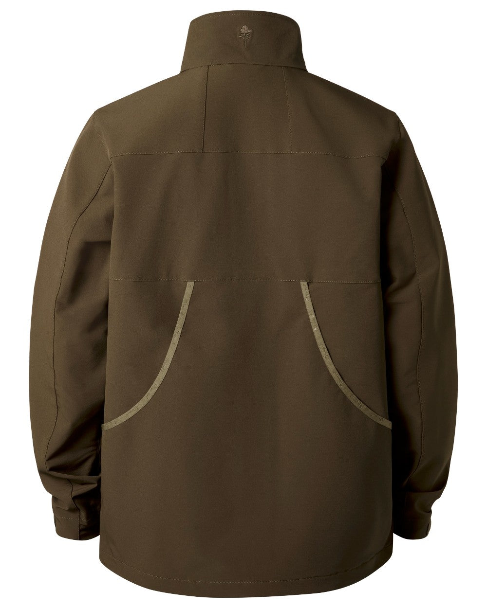 Dark Olive coloured Pinewood Mens Dog Sports Hybrid Stretch Jacket on white background