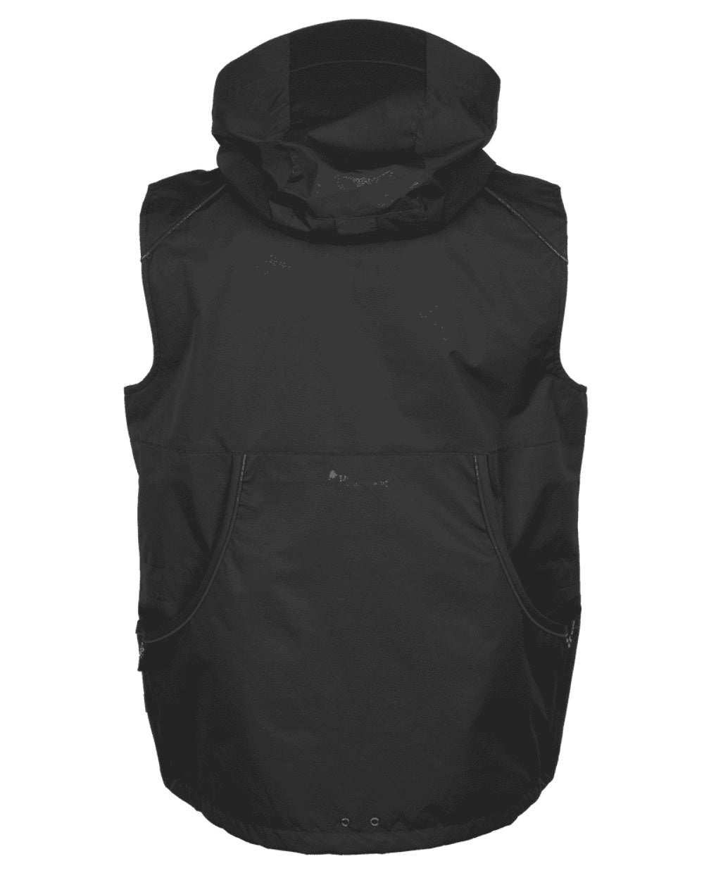 Black coloured Pinewood Mens Dog Sports Windblocker Vest on white background