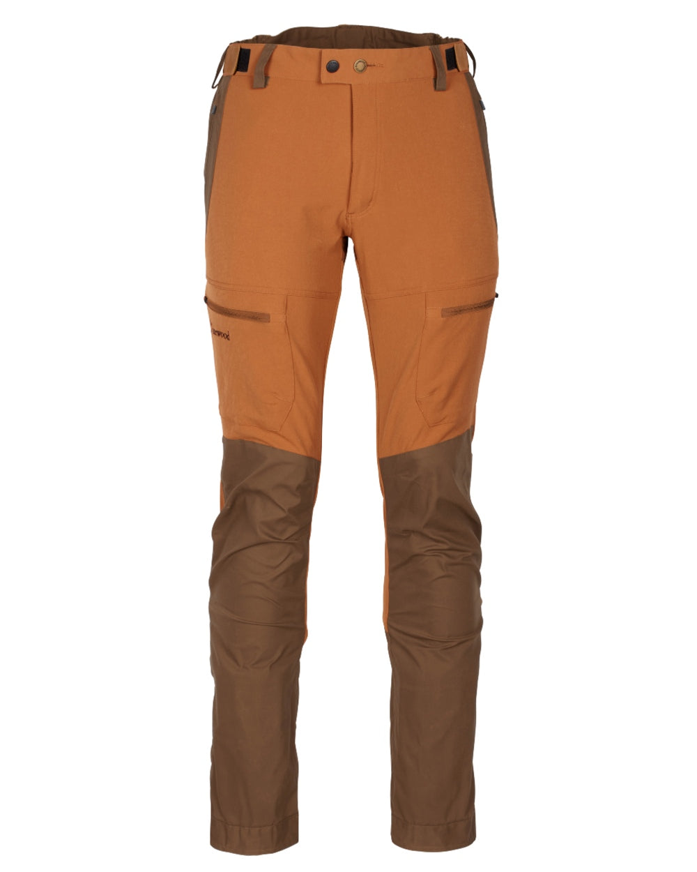 Fudge Nougat Coloured Pinewood Mens Finnveden Hybrid Extreme Trousers on white background