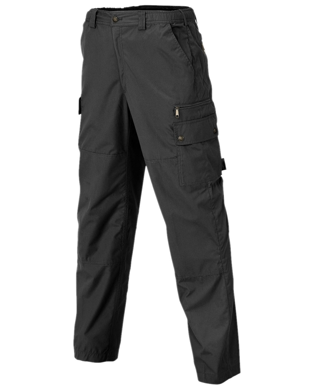 Dark Anthracite Coloured Pinewood Mens Finnveden Outdoor Classical Trousers on white background