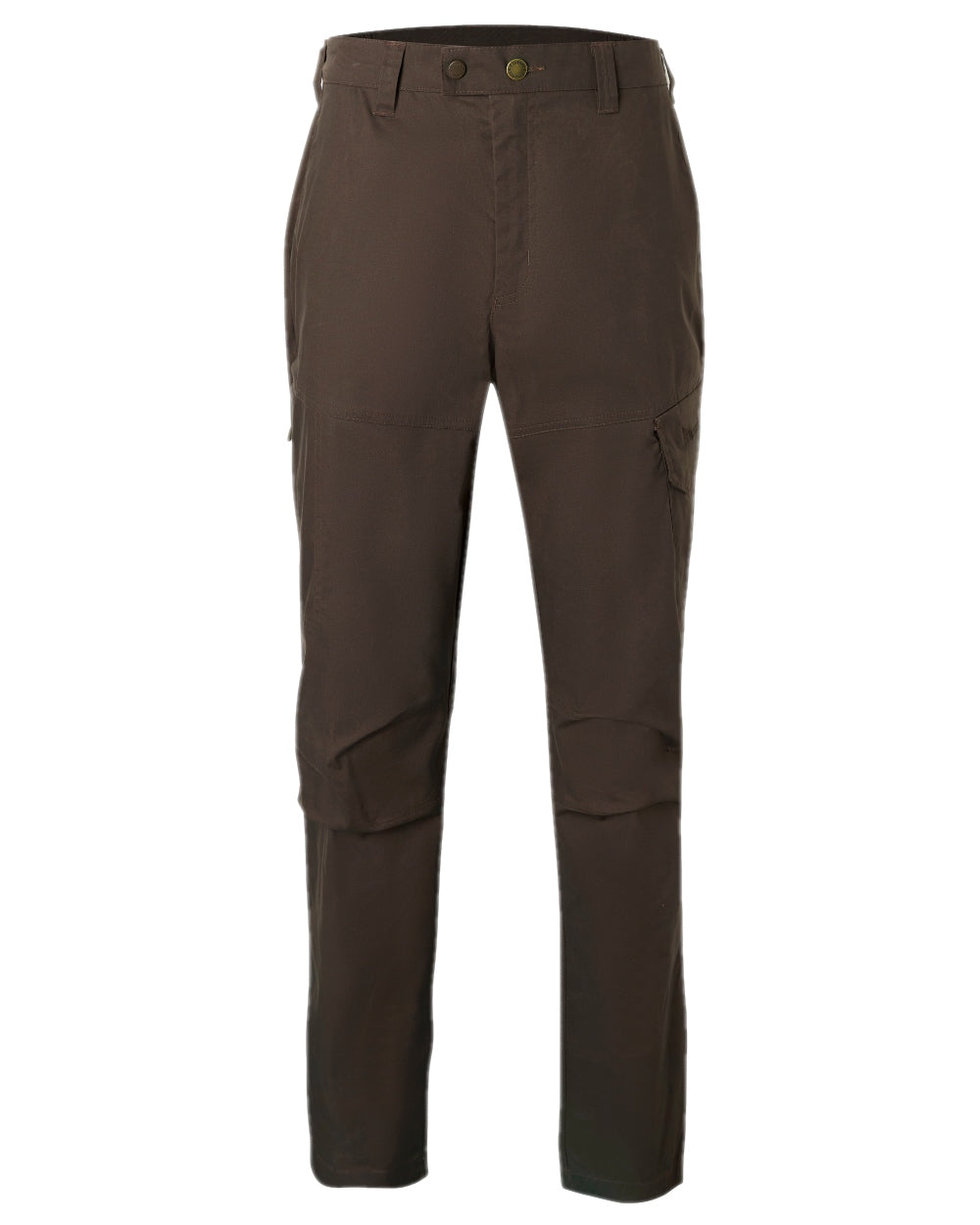 Dark Brown Coloured Pinewood Mens Finnveden Outdoor Trousers on white background