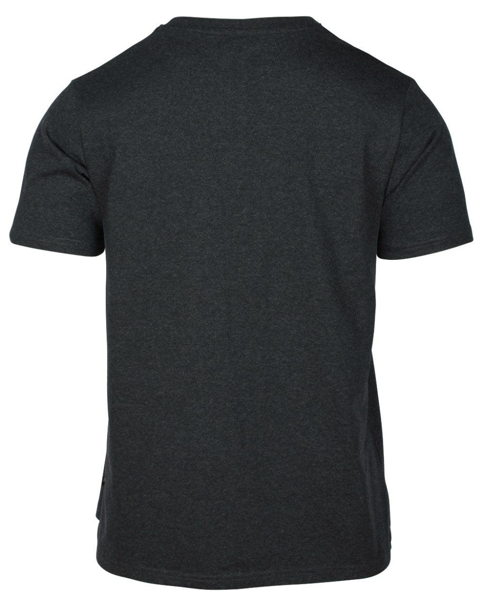 Dark Anthracite Melange coloured Pinewood Mens Finnveden Recycled T-Shirt on white background
