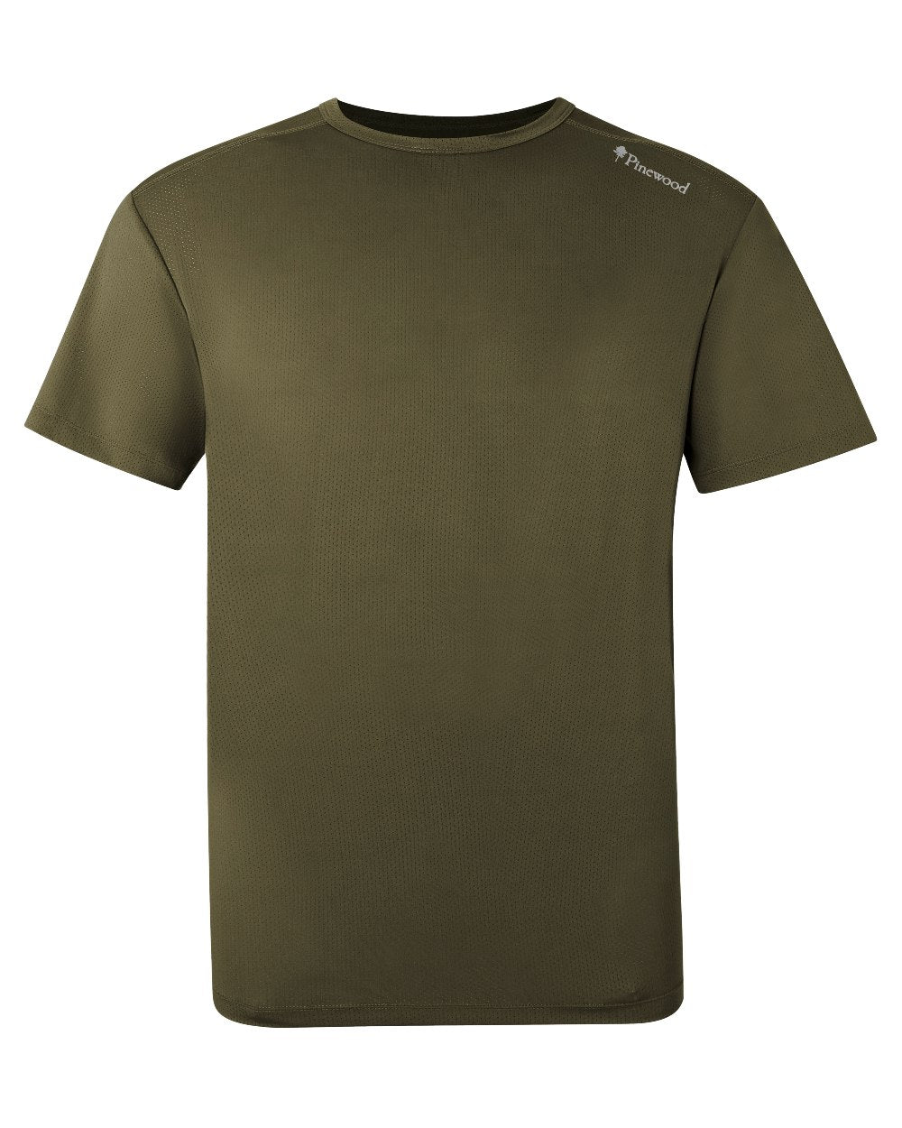 Moss Green coloured Pinewood Mens Function T-Shirt on white background