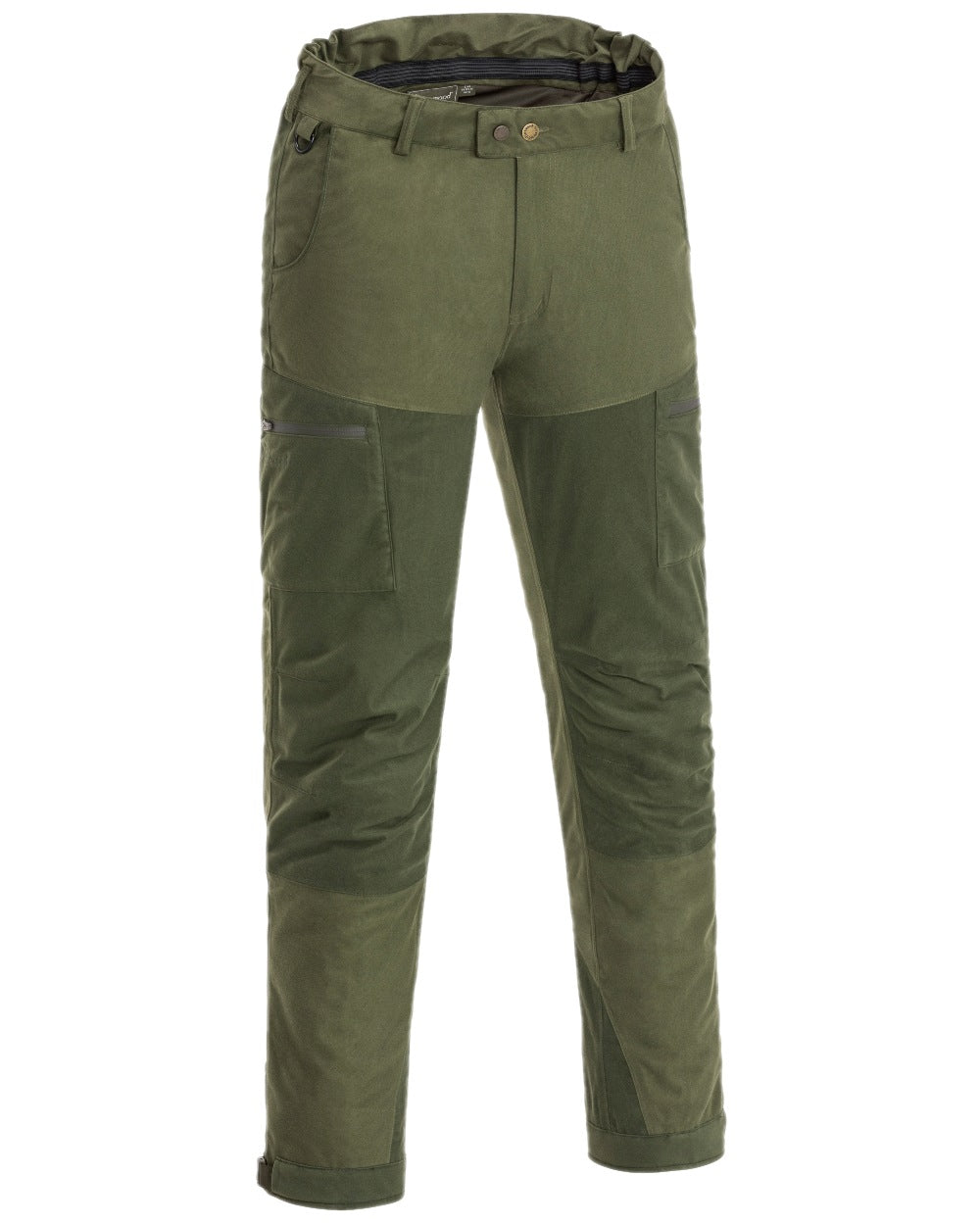 Mossgreen Dark Mossgreen Coloured Pinewood Mens Furudal Retriever Active Hunting Trousers on white background