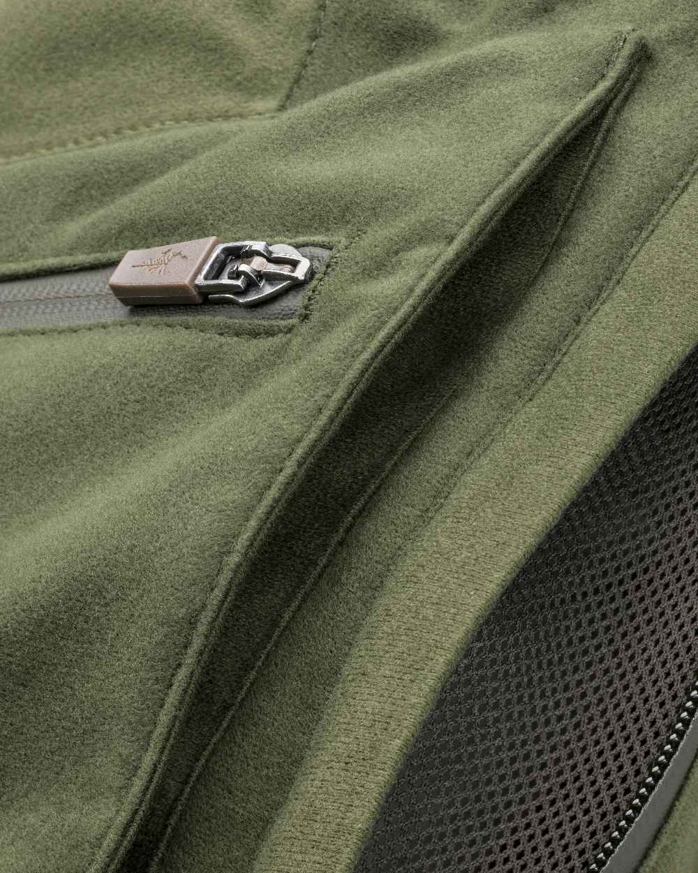 Mossgreen Dark Mossgreen Coloured Pinewood Mens Furudal Retriever Active Hunting Trousers on white background