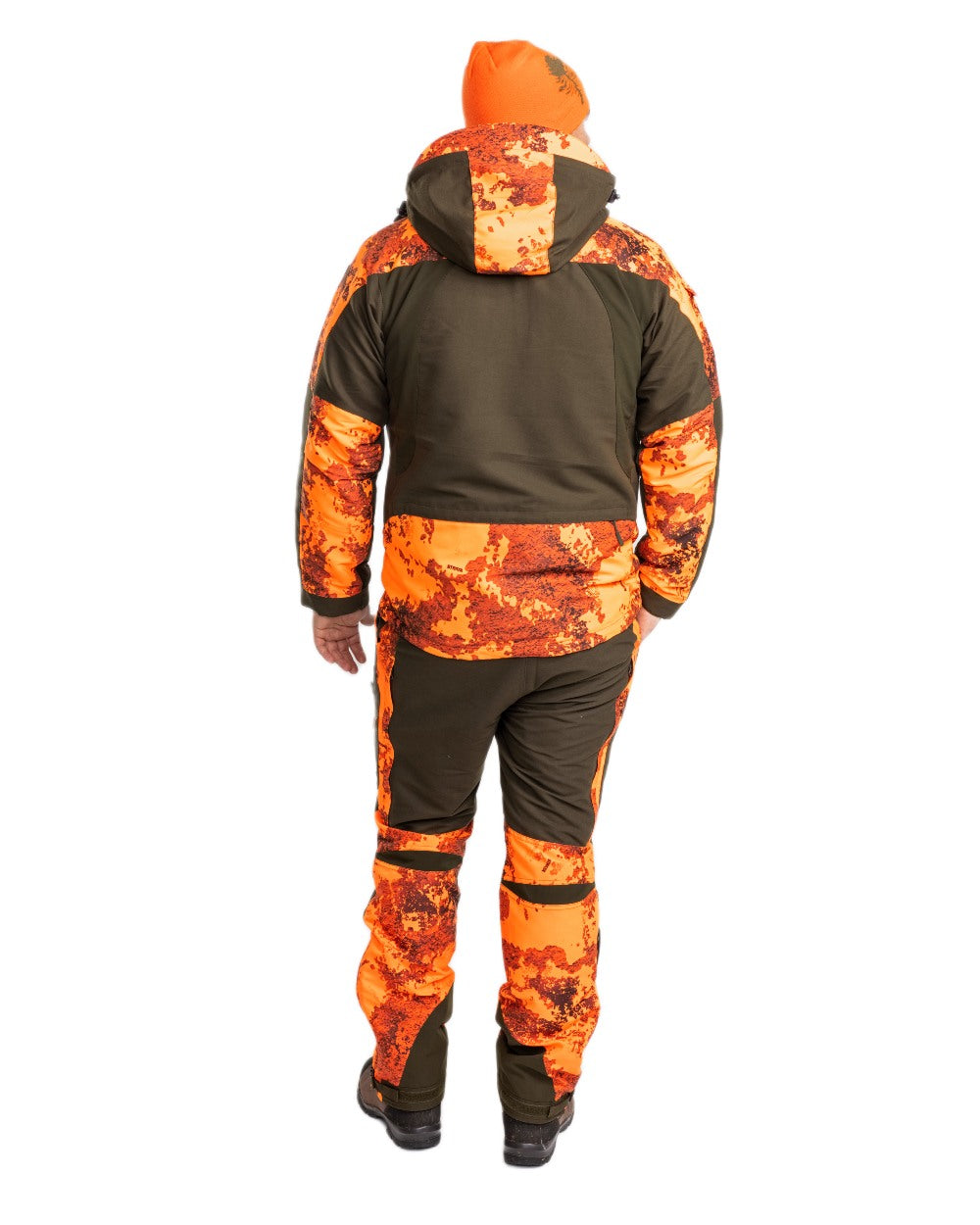 Mossgreen Strata Blaze Coloured Pinewood Mens Hunter Pro Xtreme 2.0 Camou Jacket on white background